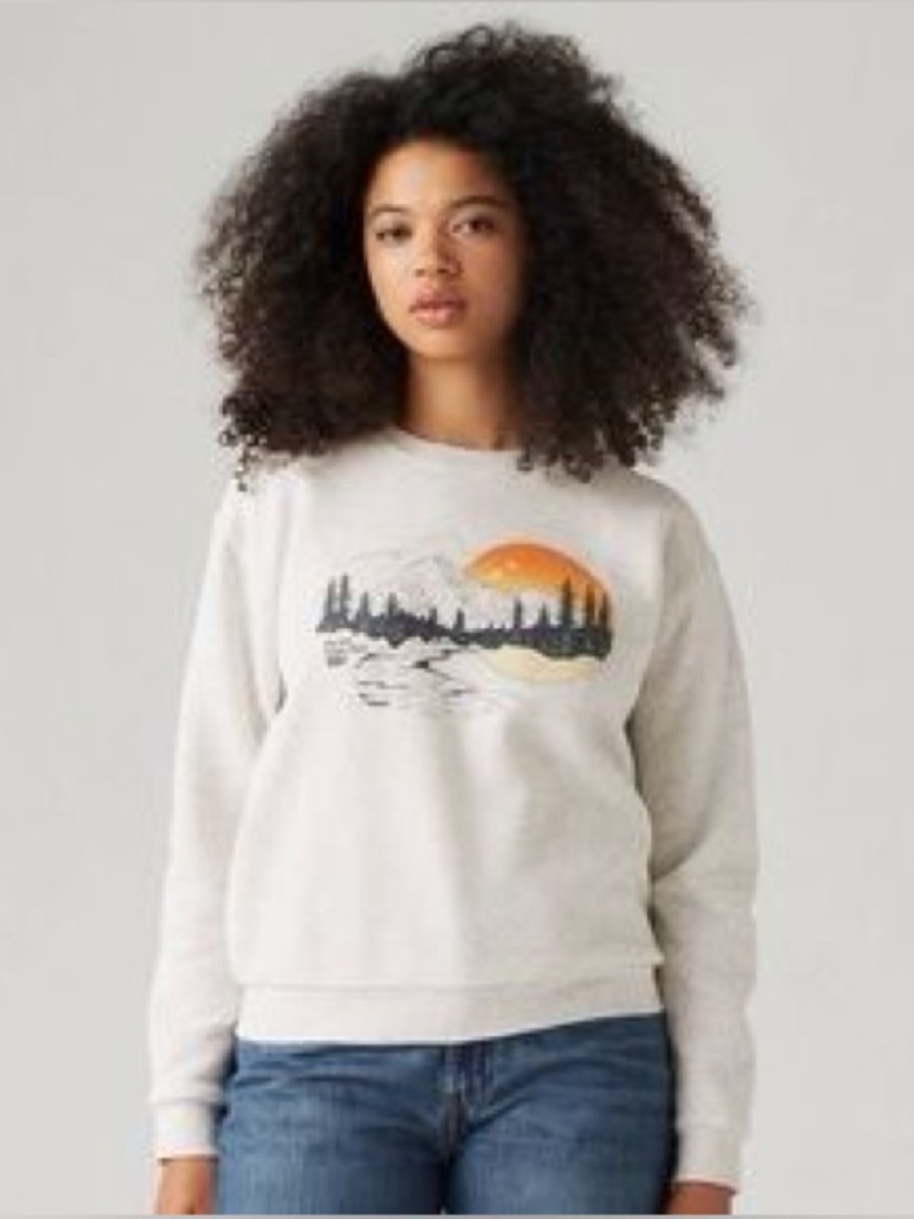 Levi's Crewneck Sweatshirt with Sunset Graphic